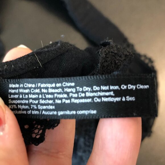 Aritzia Talula Black Albion Lace Bralette / Bra top XS - Picture 7 of 10